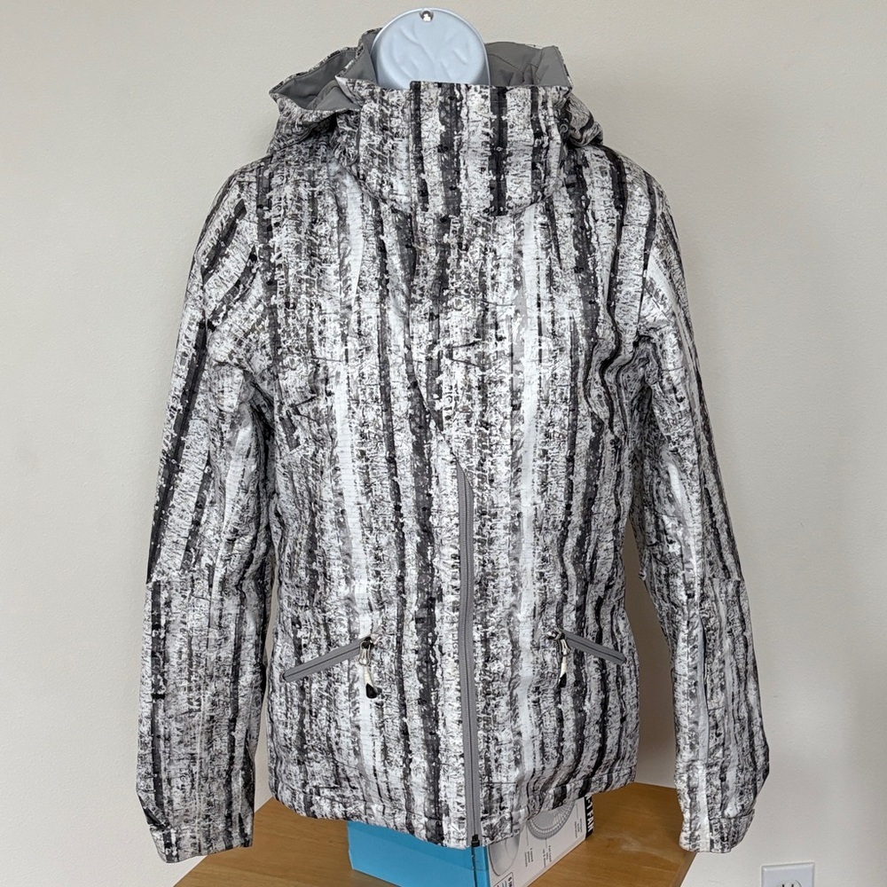 The North Face Lulea Birch Tree Patterned Ski Snowboarding Jacket Size Small